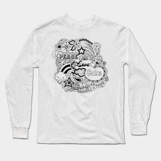 Peace, love and cake Long Sleeve T-Shirt